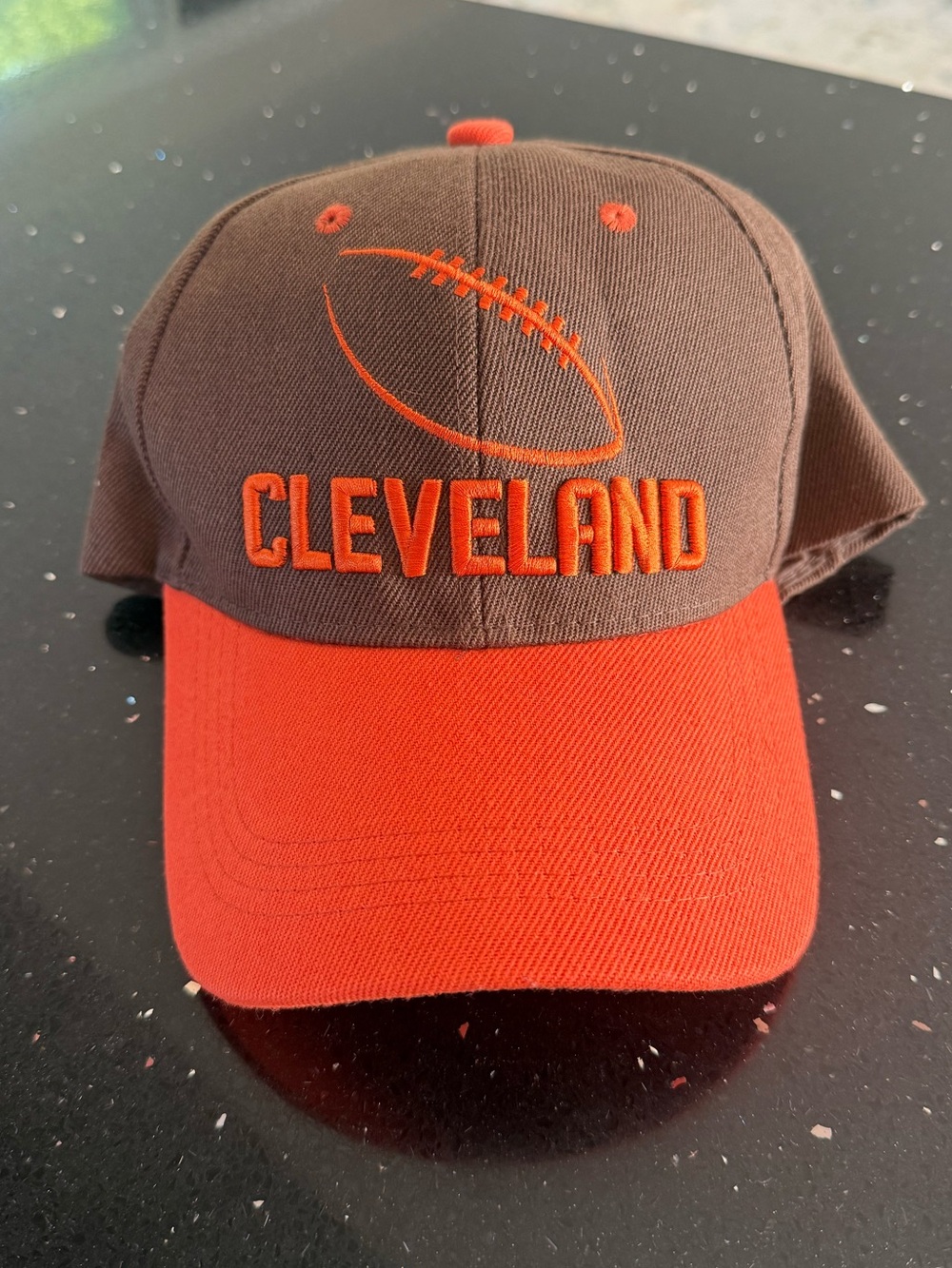 Cleveland Football Brown and Orange Hat - Picture 1 of 4